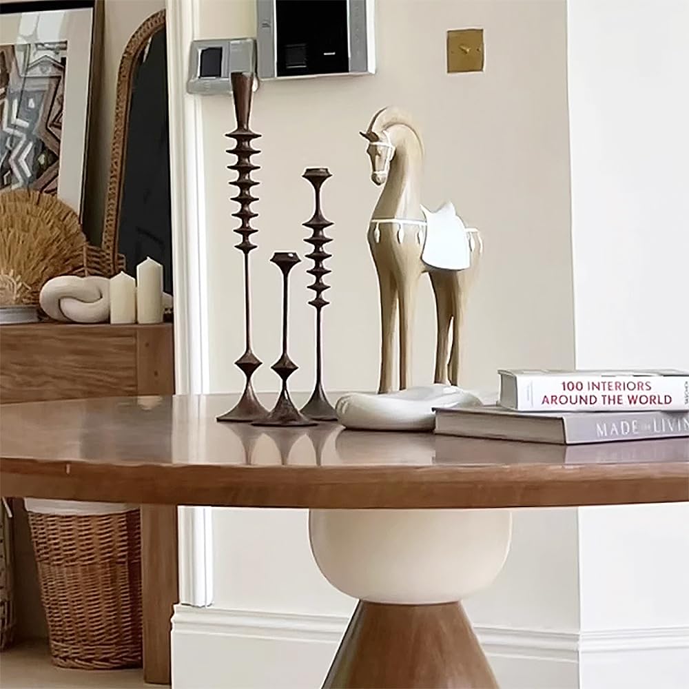 Amazon.co.jp: 馬 インテリア オブジェ 置物 おしゃれ 木 大きい