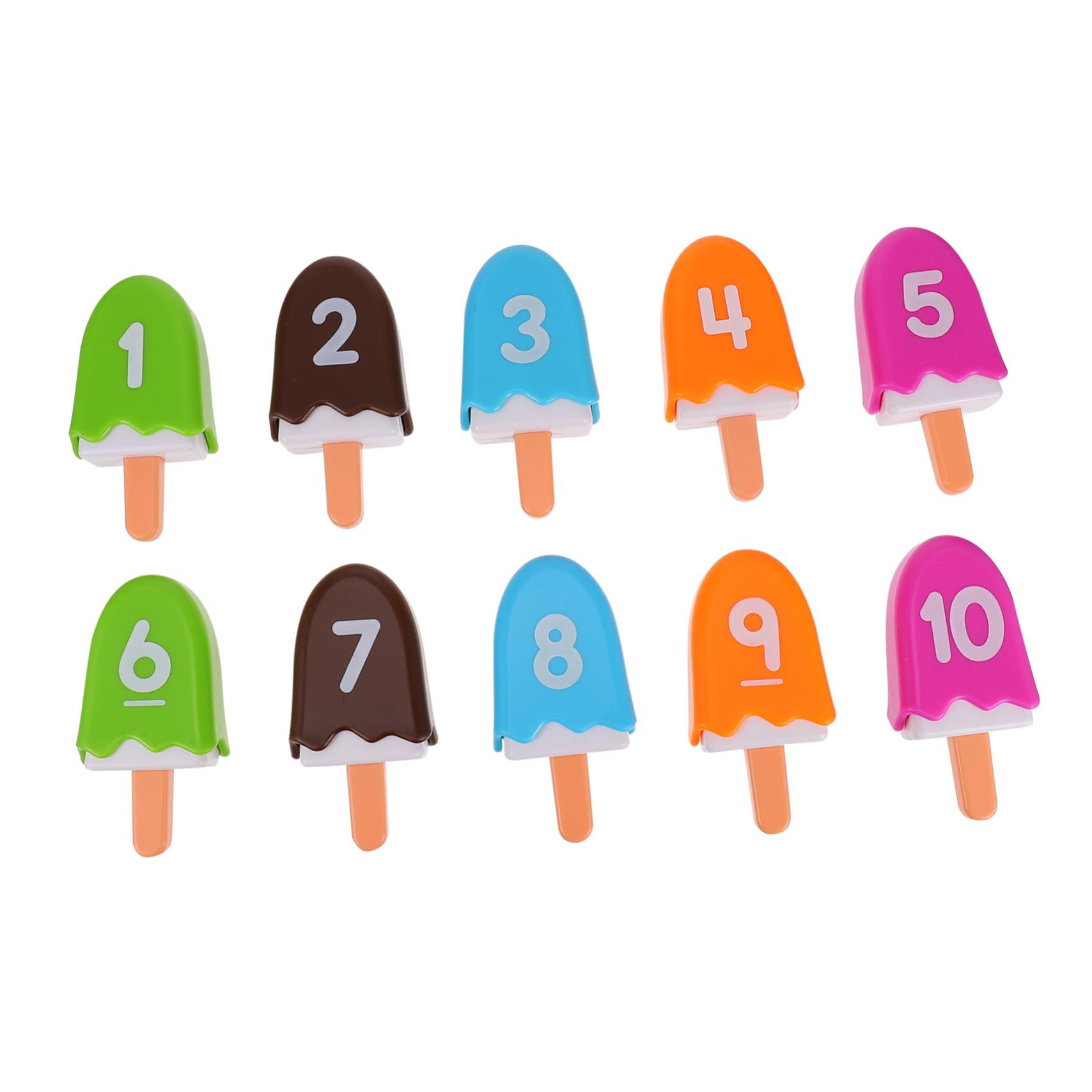 Gioco Numerico a Bastoncino, Set 1 in Plastica per Bambini | Riconoscimento dei Numeri, Attività di Gioco per Festa, Esercizio Manuale e Apprendimento Aritmetico di Base Colore Casuale