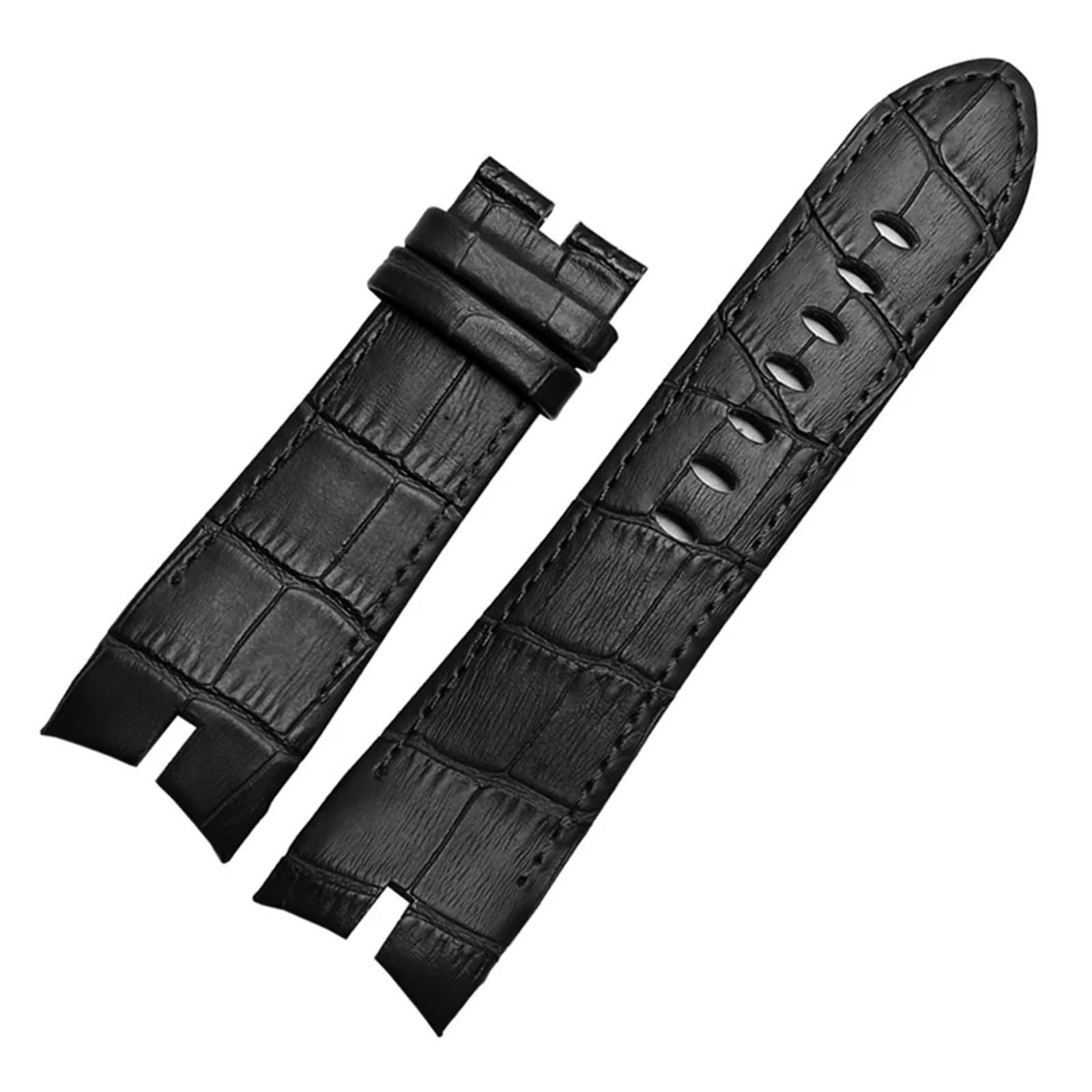 Genérico NASUNJIA Correa De Reloj De Cuero Genuino De 26 Mm Compatible Con La Correa De Reloj Roger Dubuis EXCALIBUR Con Esfera De 42 Mm, Accesorios For Hombre