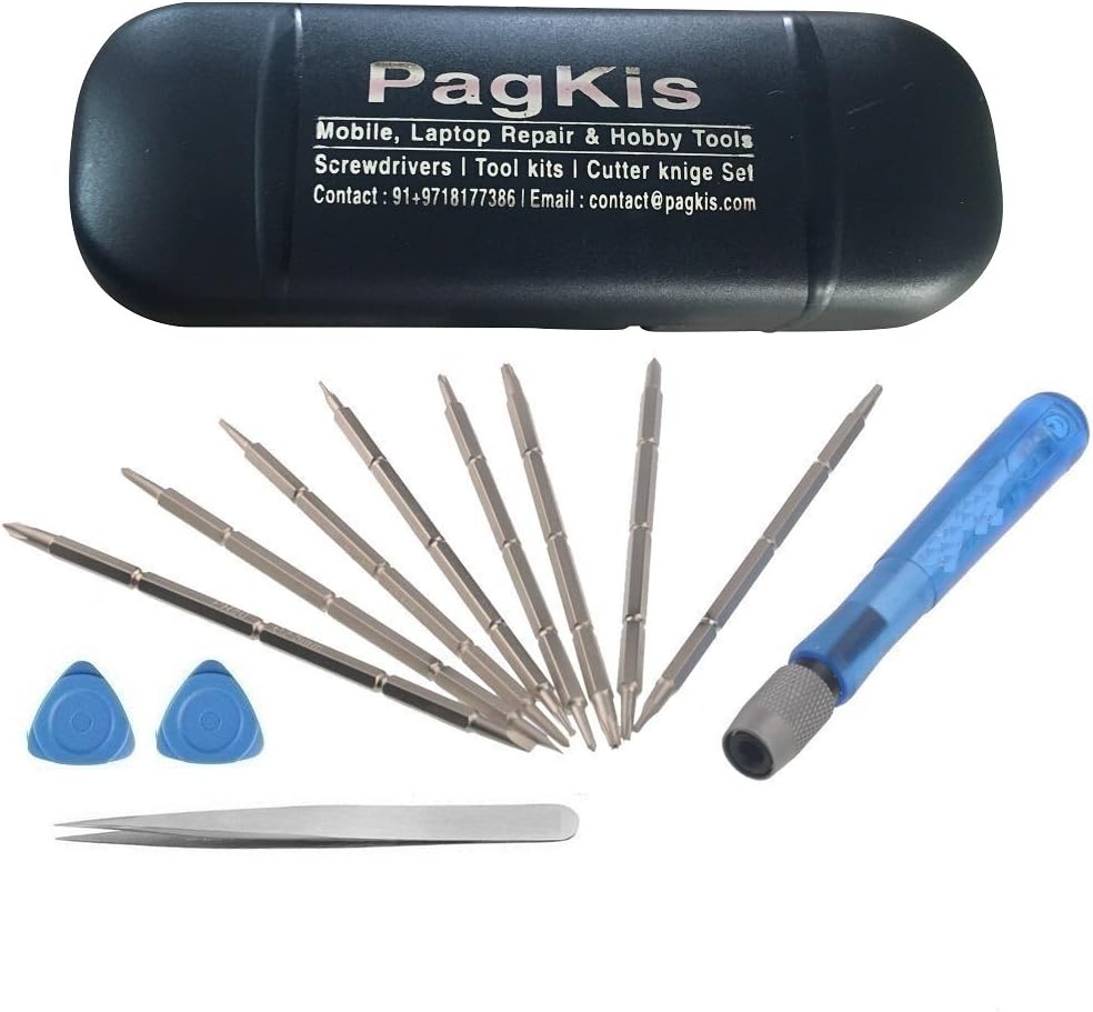 Screwdriver Tool Kit for Opening and Repairing Mobiles, PDA, Laptop with Openers and Tweezer