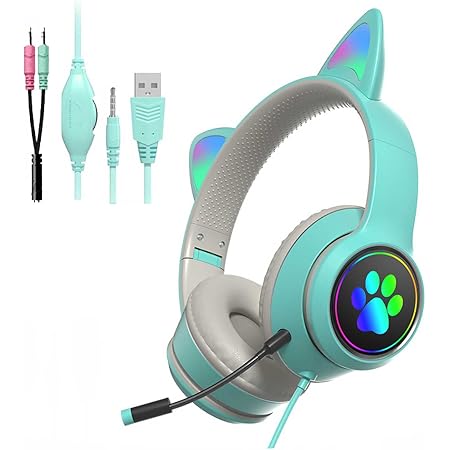 Amazon.com: Kawaii Gaming Headphones 