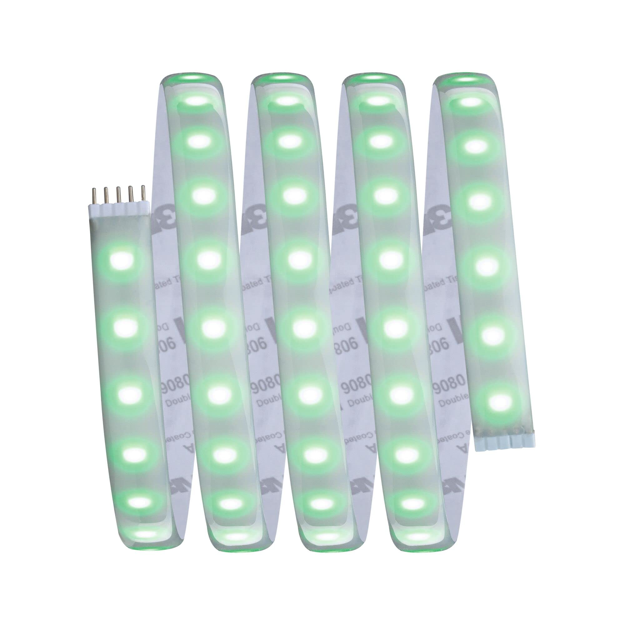 Paulmann 70528 MaxLED 1000 LED Strip RGBW Basisset IP44 18W 1000lm/m dimmbar 1,5m Silber Kunststoff 72LEDs/m 25VA