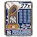 The Northwest Company MLB New York Yankees Commemorative Woven Tapestry Throw Blanket, 48