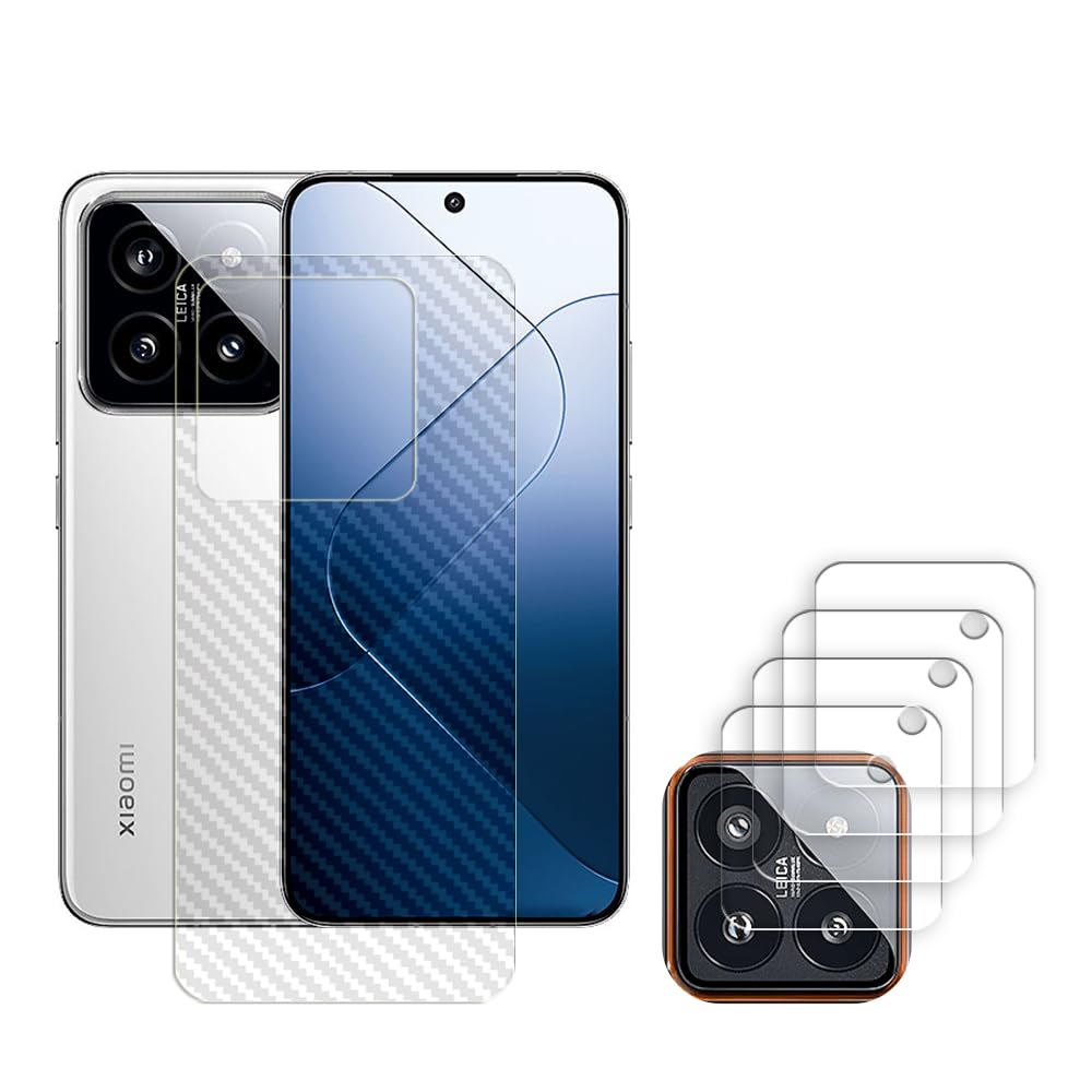 ARBAN Camera Lens Protector for Xiaomi 14 5G (PACK 4 Camera Lens Protector With 1 Mobile Back Carbon fiber skin) (B0DHL1SWG4) Amazon Price History, Amazon Price Tracker