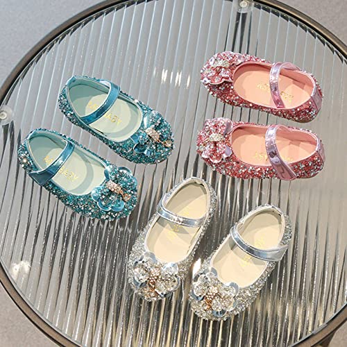 Kids Girls Ballerinas Shoes Sparkling Flat Shoes for Girls School Wedding Shoe Toddler Baby Girl Sequin Princess Shoe3