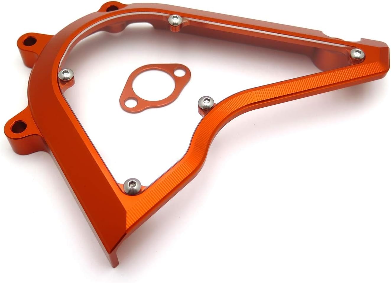 XKMT- DUKE Racing Front Transparent Sprocket Cover Chain Guard Cover Wheel Compatible with DUKE/RC 250 390 2017-2019 [P/N: GZSP-K3-004]