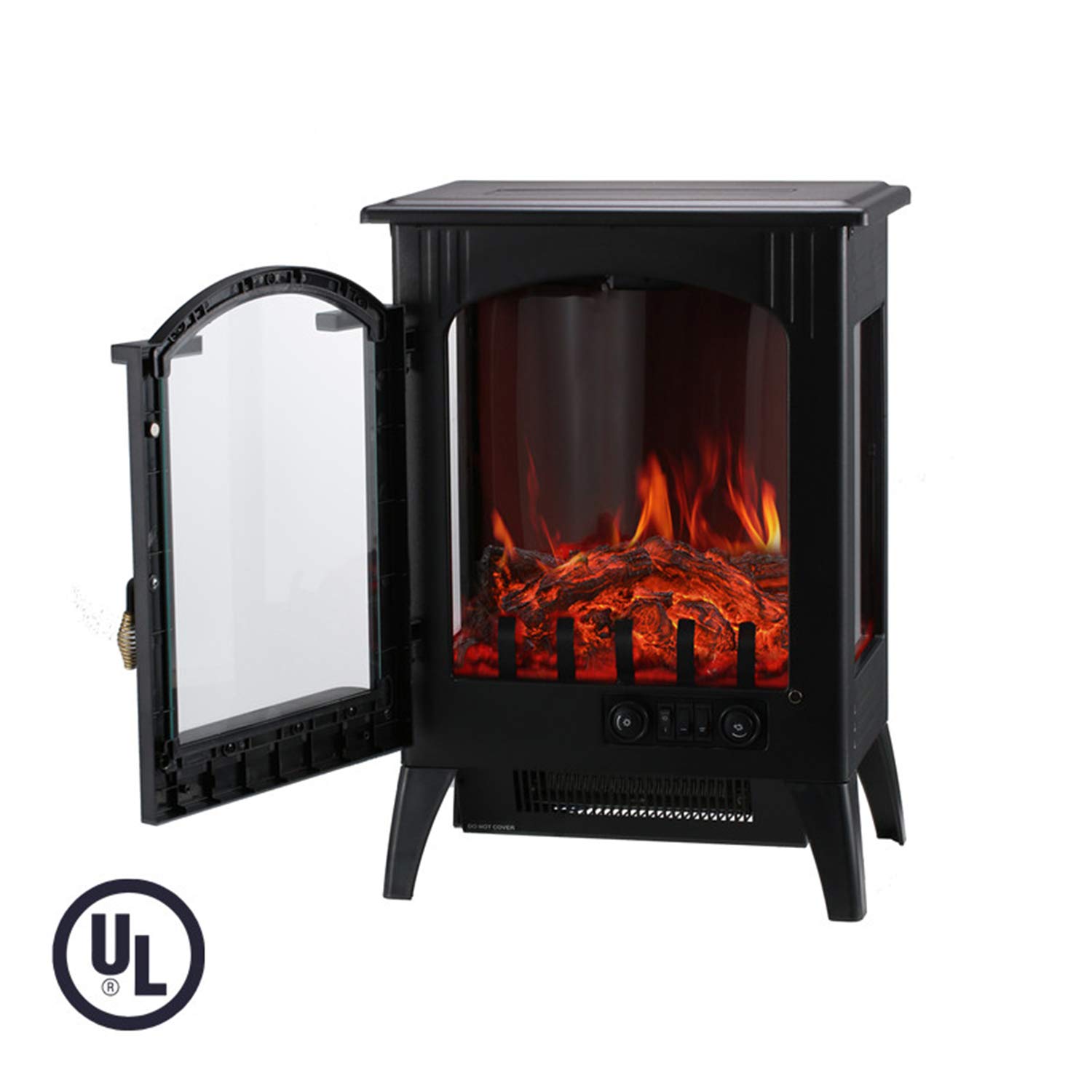 Buy Ainfox Electric Fireplace Heater, 1500W Free Standing Electric Wood Stove  Fireplace Heater with Thermostat for Office and Home Online at  desertcartINDIA