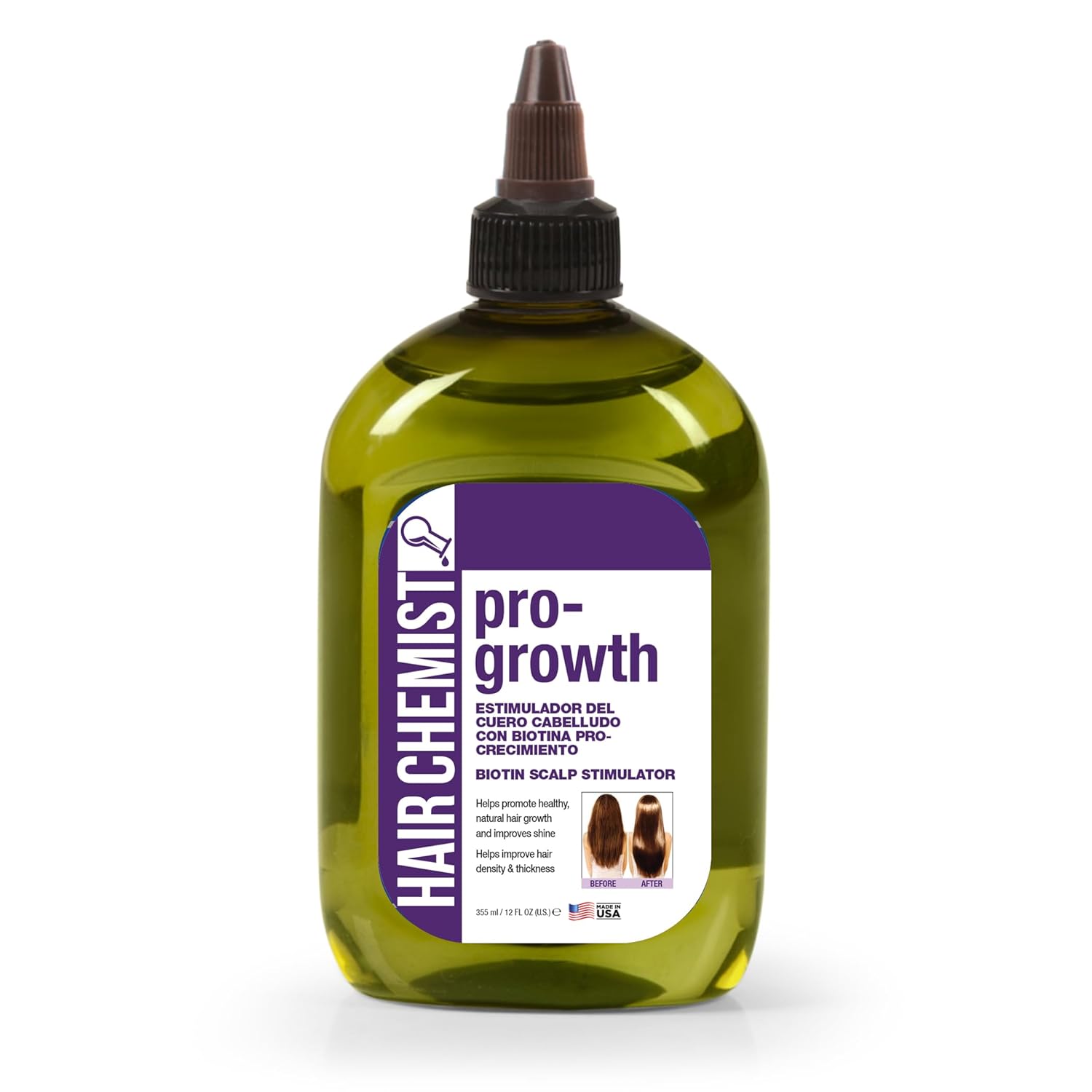Hair Chemist Pro-Growth Scalp Stimulator with Biotin - Large 12 oz.