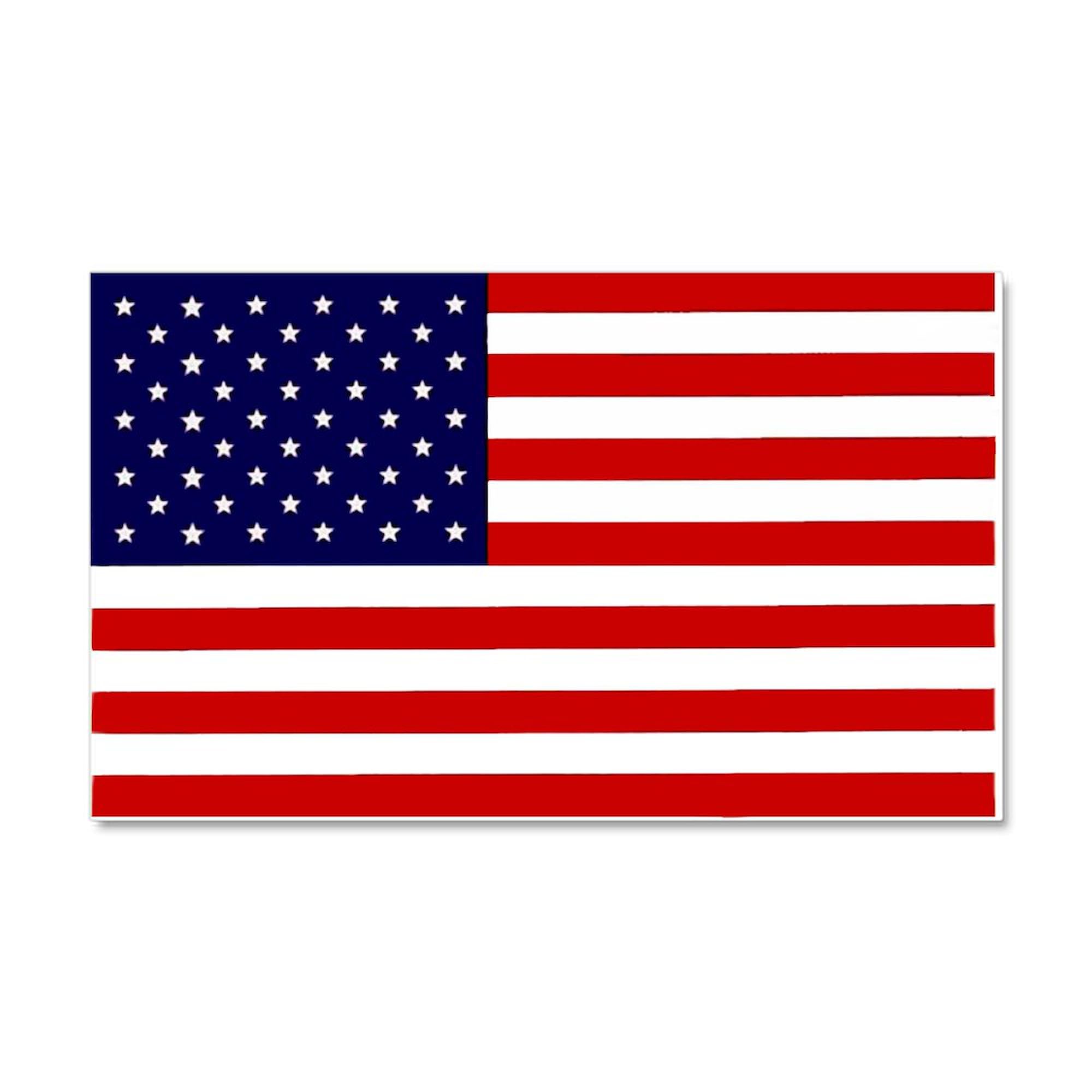 CafePress American Flag Car Magnet 20 X 12 Car Magnet, 20"x 12" Magnetic Bumper Display