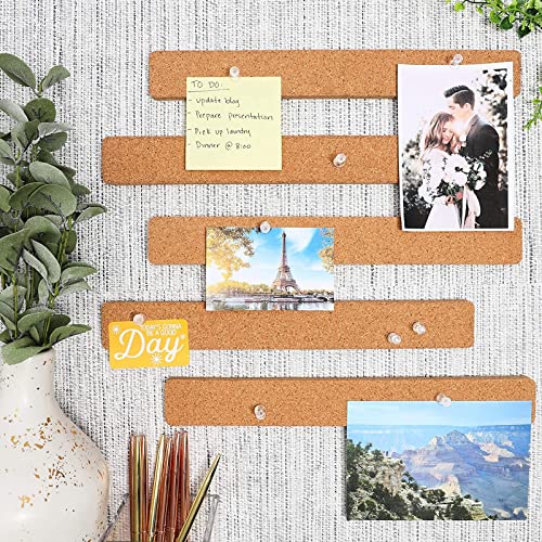 Cork-Strip Bulletin Bars With-Adhesive (11.95 X 1.5 In, 6 Pack) #TOP1