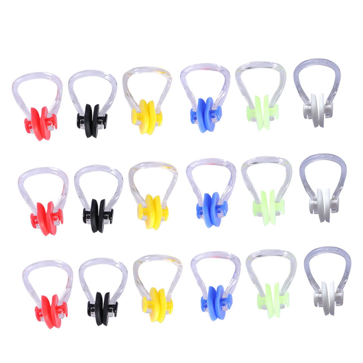 UKCOCO 20pcs Swimming Nose Clips Soft Nose Protectors for Adults for Swimming Supplies Comfortable Fit Durable and Elastic Design