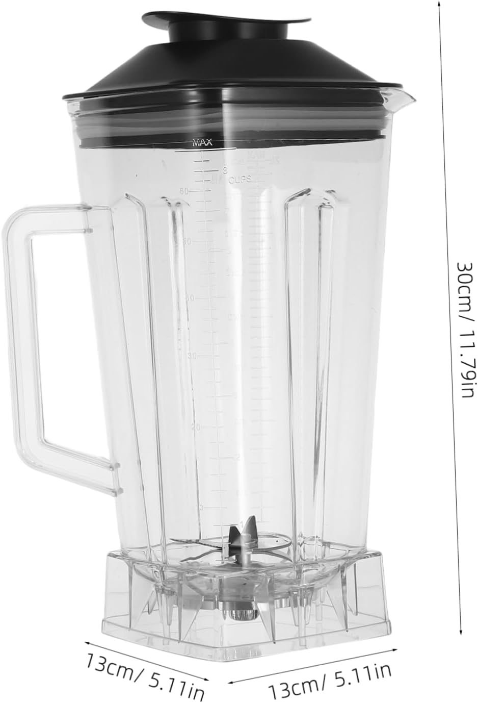 GLEAVI Commercial Blender Cup Replacement 2L Plastic Mixing Jar for Juicing and Smoothies High Capacity Blender Attachment for Kitchen Use