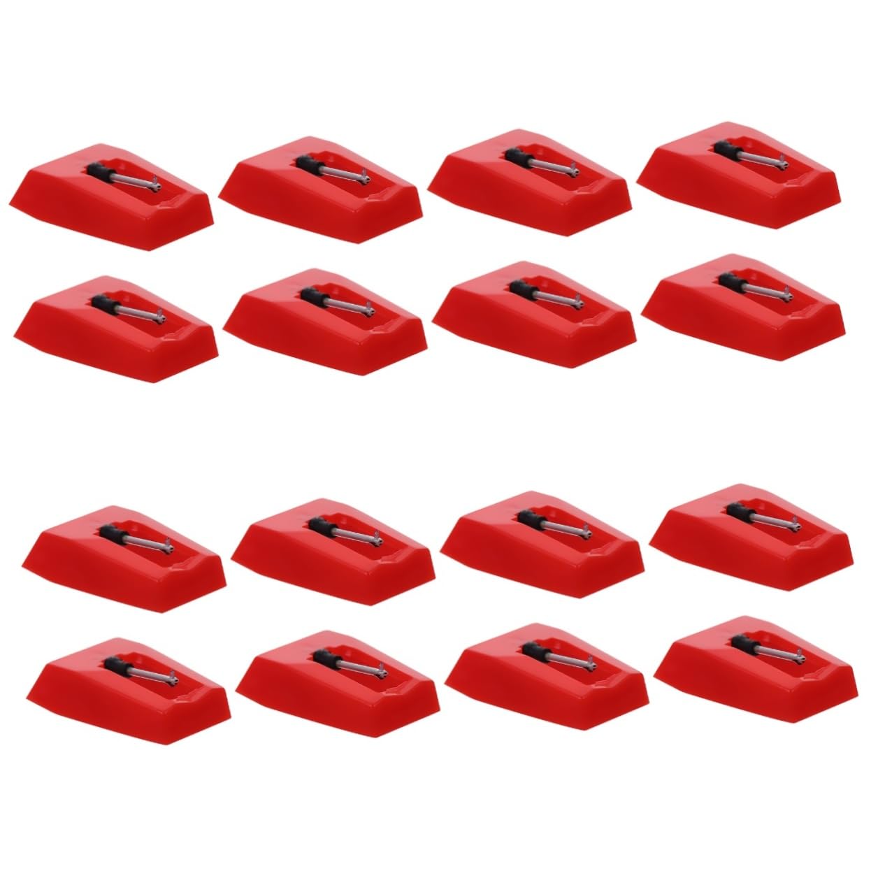 HEMOTON 4 Set Di Puntine Per Giradischi Universali in Alluminio E Plastica Installazione Semplice Per 4 Pezzi*4