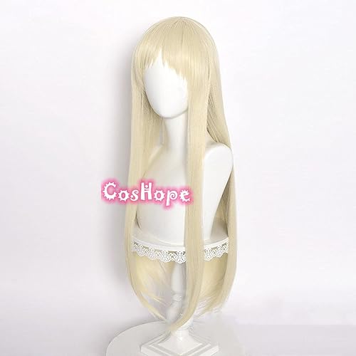 Miniatura 4 de Peluca de cosplay Yomotsuki Runa Cosplay Kakegurui Compulsivo Gambler Cosplay Peluca rubia Cosplay Cosplay Cosplay Pelucas de anime Pelucas