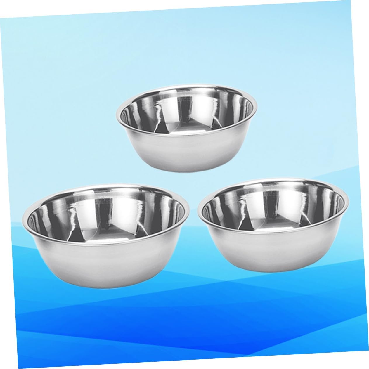 3Pcs Stainless Steel Medicine Treatment Bowls for Labs and Salons