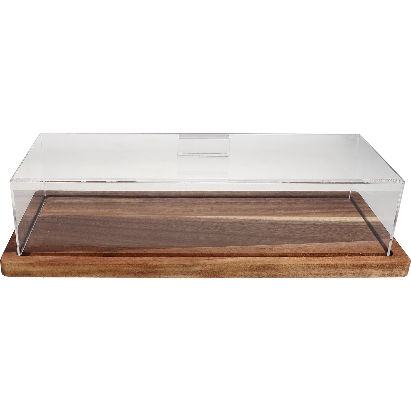 Toyvian Soporte y Acrílico Tapa con Rectangular para Madera Pasteles