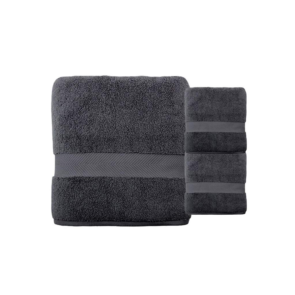 Hand Towels Bath Towels Set Washcloths Thicken Towels Microfiber Hand Towels Highly Absorbent Home Hotel Gym 3 Pack