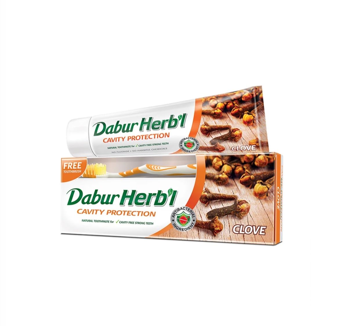 Dabur Herbal Toothpaste, 150gm+Free Toothbrush