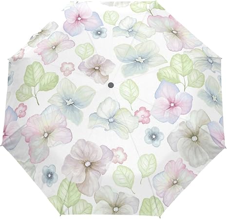 Amazon ミヤビヤ 自動開閉式折りたたみ傘 紫陽花柄 八仙花柄 ブランド 大人 クリーム おもしろ ジャンプ 結婚式 結婚祝い 小物 丈夫 プレゼント ミヤビヤ 折りたたみ傘 通販