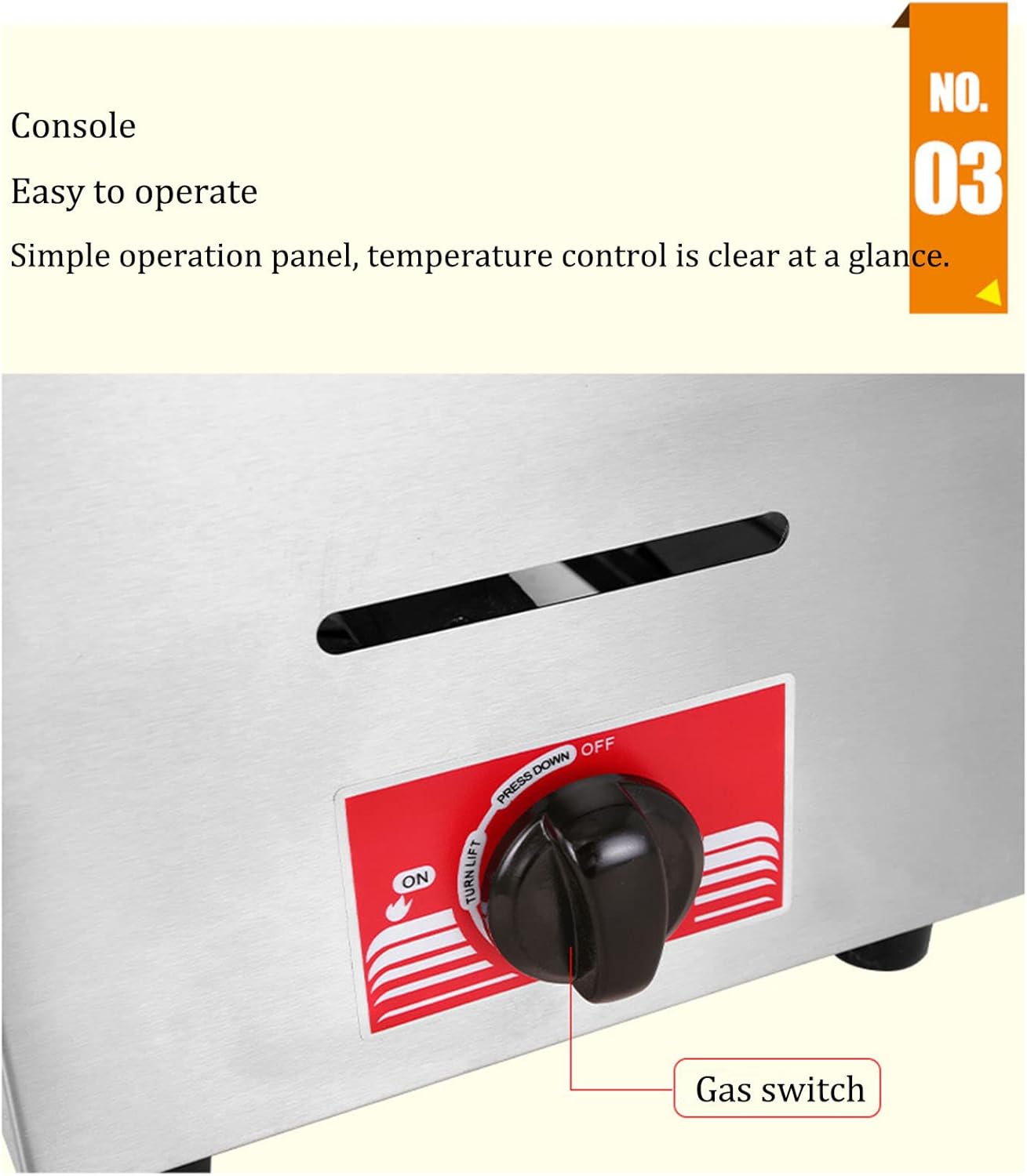 Commercial Restaurant Professional Gas Fryer, Stainless Steel Tabletop Single-cylinder/double-cylinder Propane Deep, Stove Cooking Table with Frying Basket, Fried Chicken and Fish