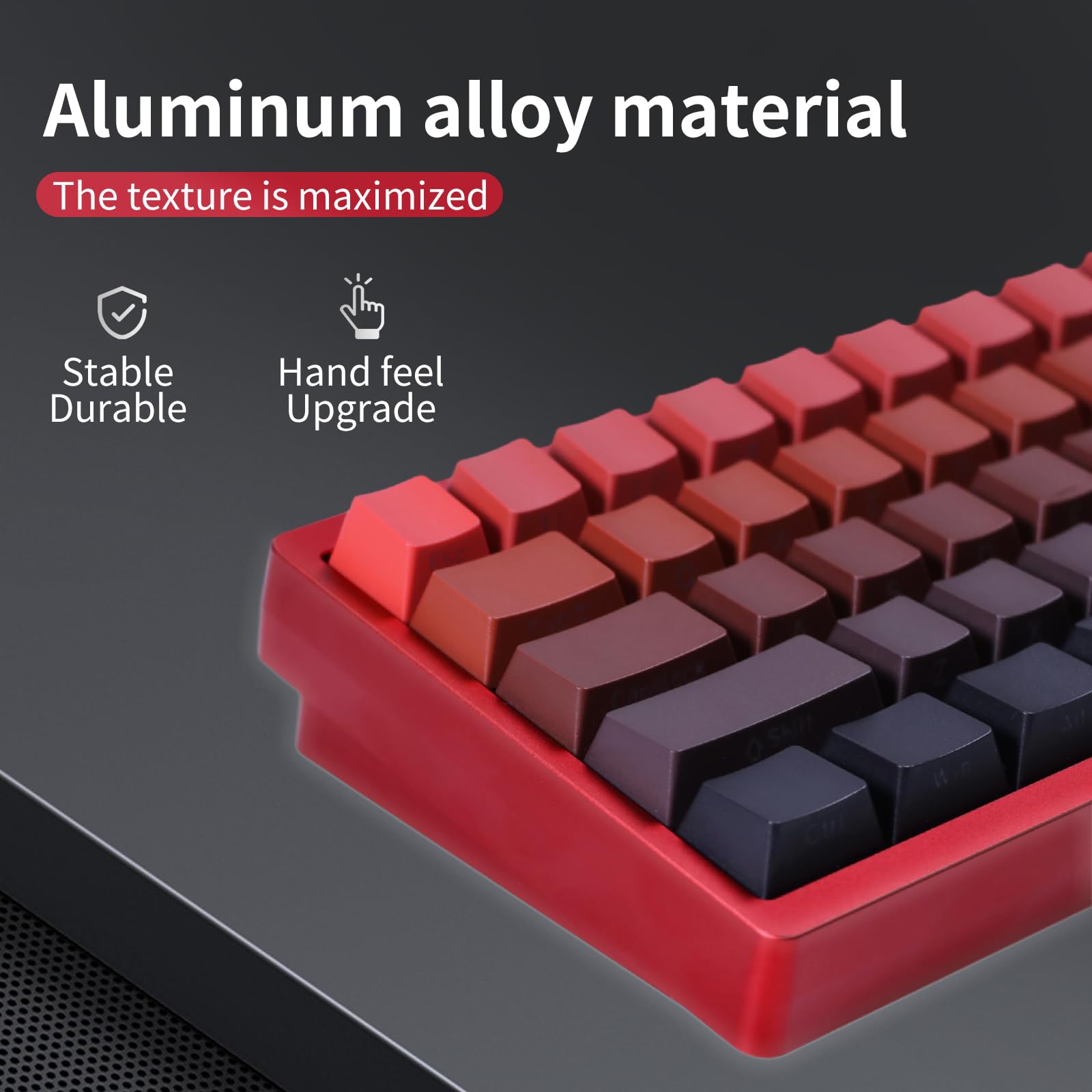 Tastiera da gioco a 67 tasti, 3 modalità, in alluminio, con guarnizione CNC, retroilluminazione RGB, tastiera meccanica personalizzata wireless/cablata per Mac, Windows Linux, keycap PBT double-shot