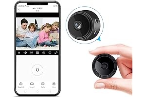Discreet Spy Camera with Audio, Real-Time WiFi Live Feed, and Phone App Control for Surveillance