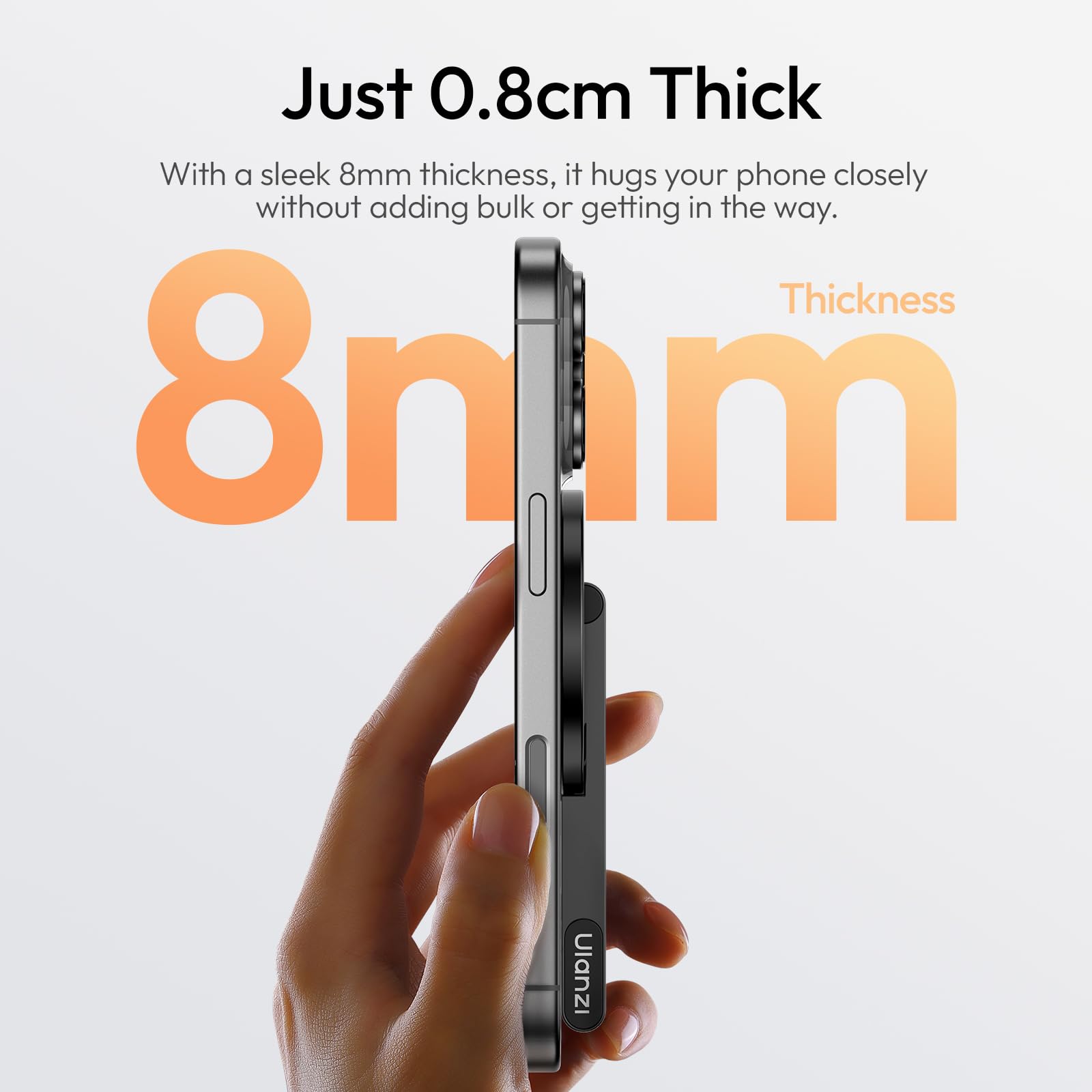 ULANZI MA60 Treppiede magnetico per telefono, Mini treppiede smartphone in alluminio con magnete bifacciale 14N, Porta telefono scrivania, Compatibile con iPhone 17,16,15,14,13,12 Samsung Xiaomi