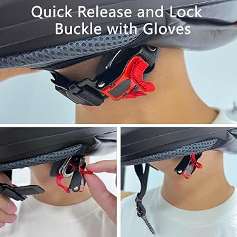 Helmet Quick Release Buckle Replacement Kit,Helmet Chin Strap Clip Compatible with Full Face, 3/4, Half Helmet. Motorcycle Helmet Chin Strap Adapter Helmets Accessories