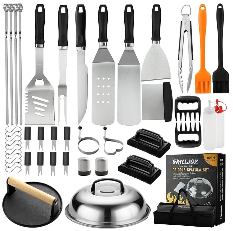 Grilljoy 46PC Griddle Accessories Set with Robust...