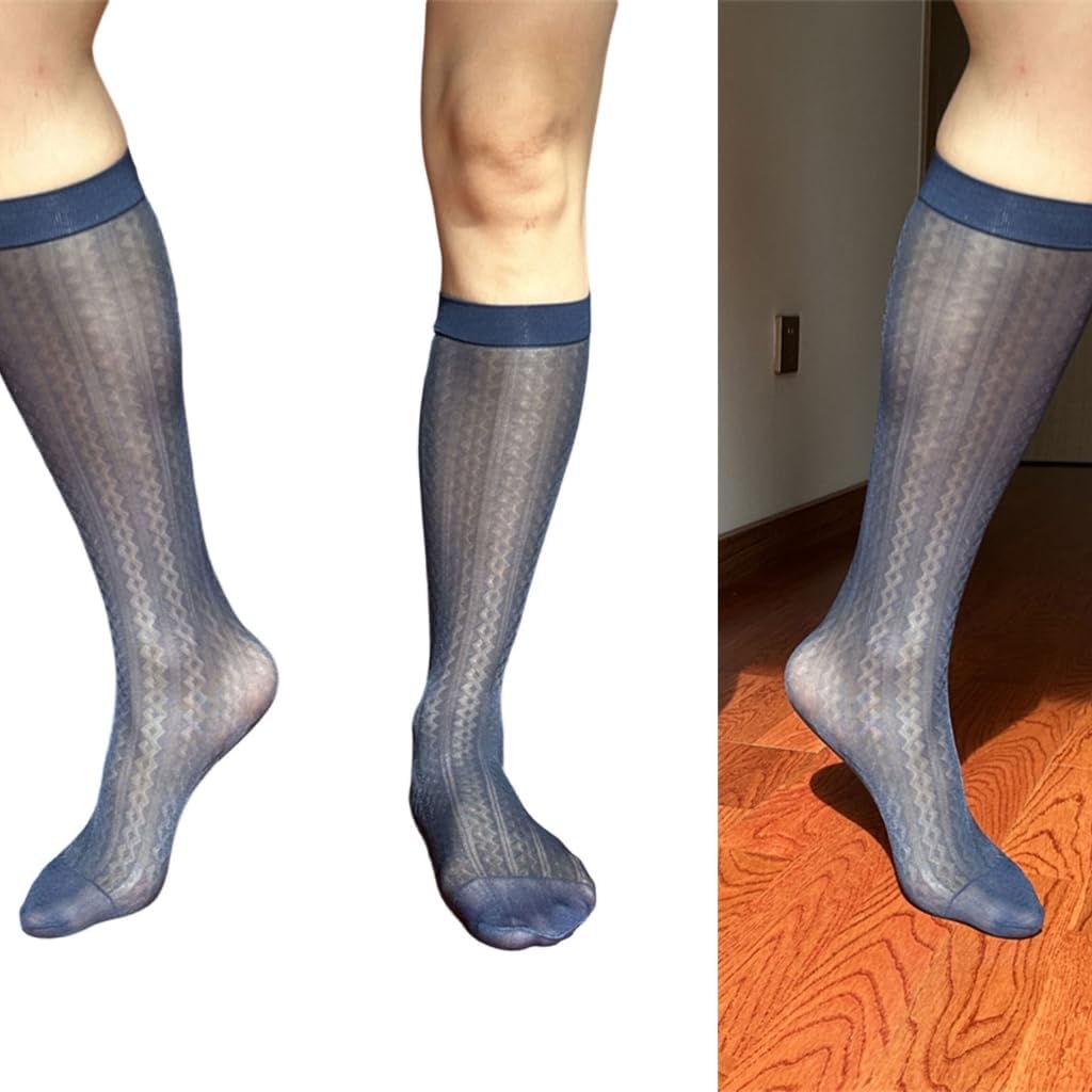 Men Dress Socks Casual Business Socks Soft Nylon Work Trouser Sock Breathable Ankle Crews