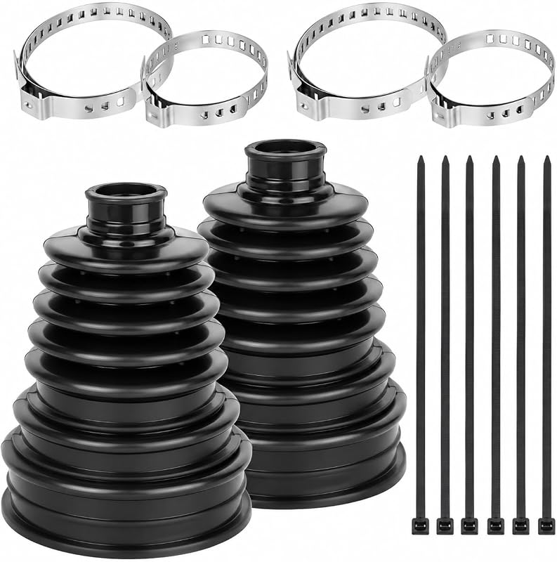 Kit de Reparo da Coifa da Junta Homocinética Qtcial para Eixos de 19 a 34 mm – Pacote com 2
