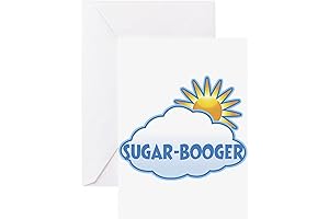 CafePress Sugar Booger (Clouds) Folded Greeting Cards (10-pack) Matte