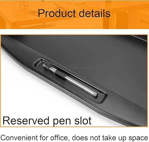 Miniatura 2 de ENKEZI Bandeja de teclado para debajo del escritorio bandeja deslizante para teclado de computadora cajón de computadora con plataforma deslizante