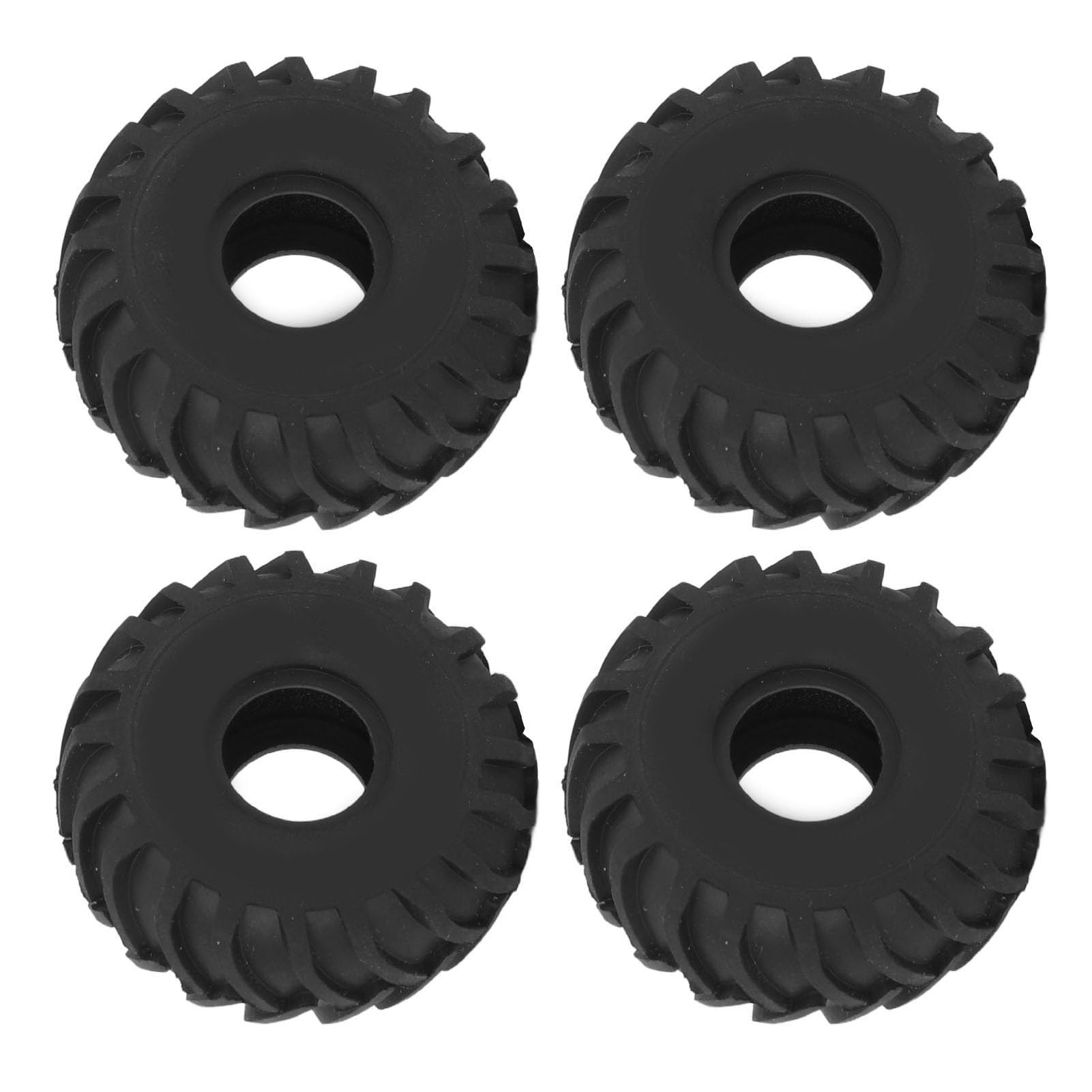 Gumowe Opony RC, 4 Szt. 1,0 Cala Antypoślizgowa Opona Gąsienicowa do AXIAL SCX24 1/24 Gąsienica, Czarna