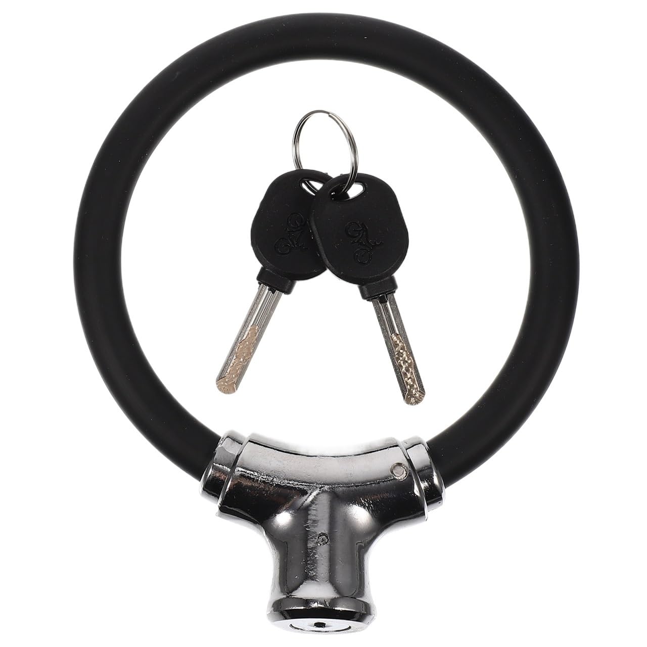 Bike Locks Bicycle Lock Bikes Simple Style Chain Anti-Theft Outdoor with Keys Metal Cycling Mountain(Black14.6X12X2.5)