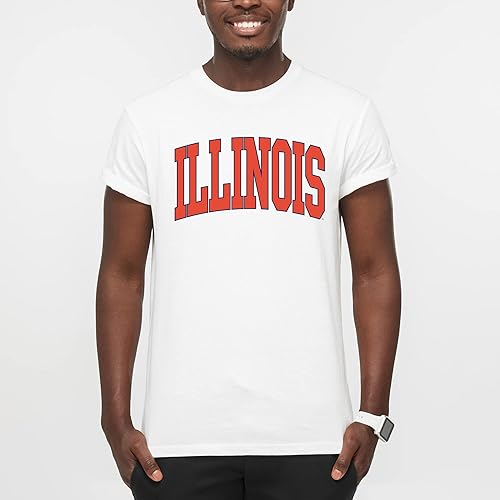 Miniatura 4 de UGP Campus Apparel Camiseta de Illinois Fighting Illini Mega Arch, color del equipo