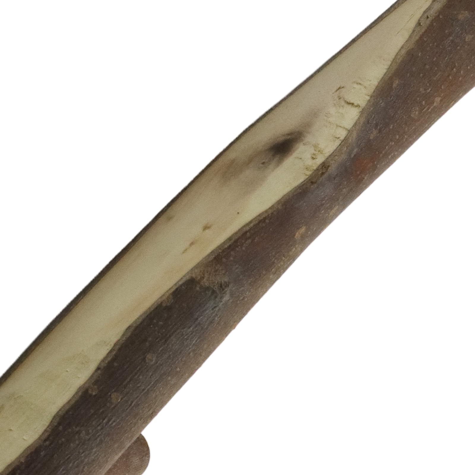 2 ganchos de pared dobles de madera real con ramas de árbol, rústico decorativo de madera con tronco de corteza de 2 cm a 3,5 cm de grosor con tornillo