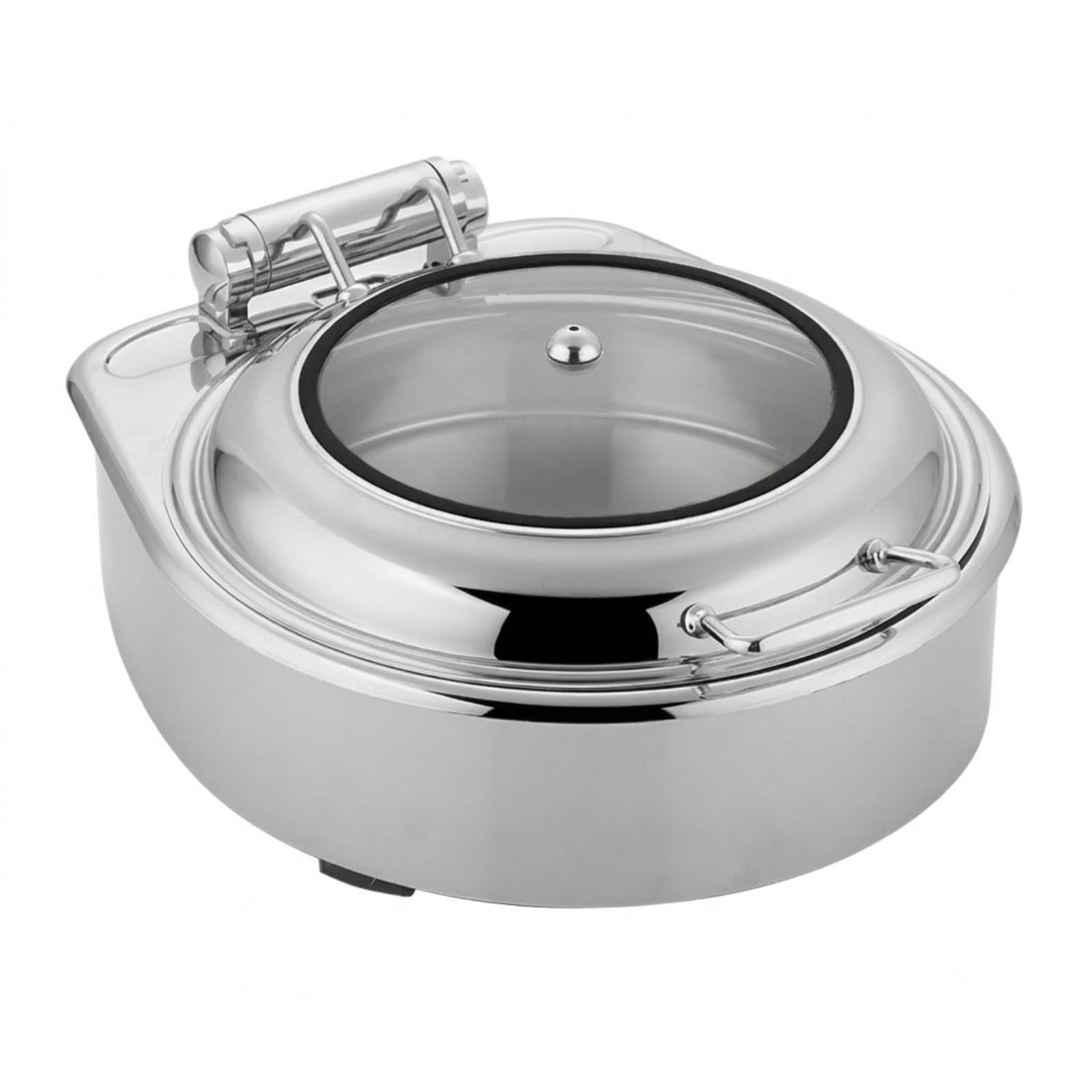 Scaldavivande Elettrico Buffet con, Rotondo, con Telaio di Lusso Riscaldamento Elettrico, Scomparto Singolo