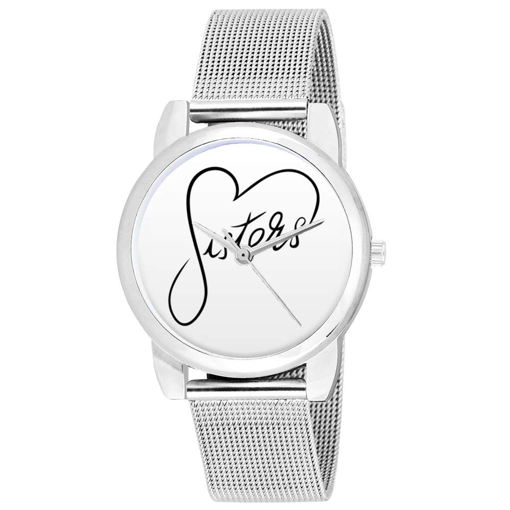 BIGOWL Rakhi Gifts for Sisters, Silver Chain Analog Womens Watch (B07HRJFX3S) Amazon Price History, Amazon Price Tracker