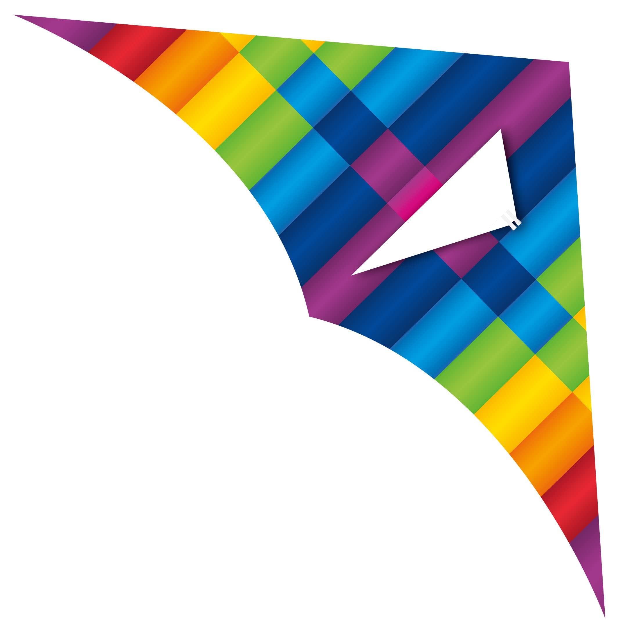 WindNSun Supersize Ultra 100" Delta Pixel Ripstop Nylon Delta Kite, 100 Inches Wide