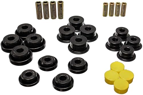 ENERGY SUSPN Energy Suspension 2.3106G Juego de bujes de brazo de control delantero para Jeep TJ , negro