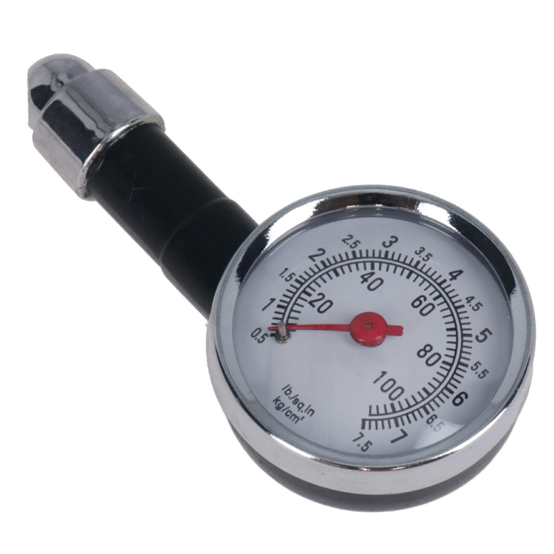 AB Tools Tyre Wheel Pressure Dial Gauge 10-100psi Measure Bike/Car TE018