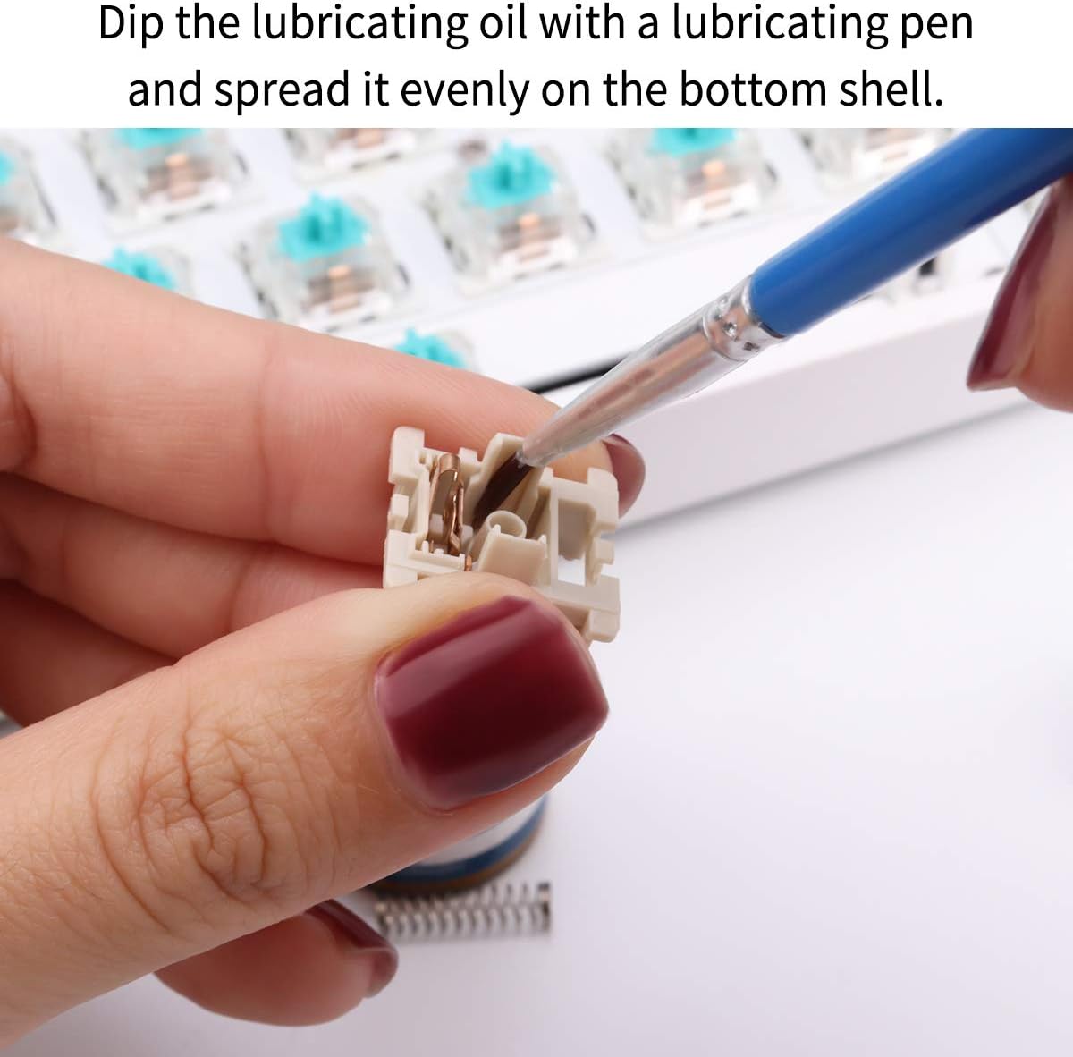 Gliging Switches Lube 0.35 oz Grease Oil GPL 205 G0 Mechanical Keyboard Keycaps Lubricant Lubes Stabilizer Lubricating