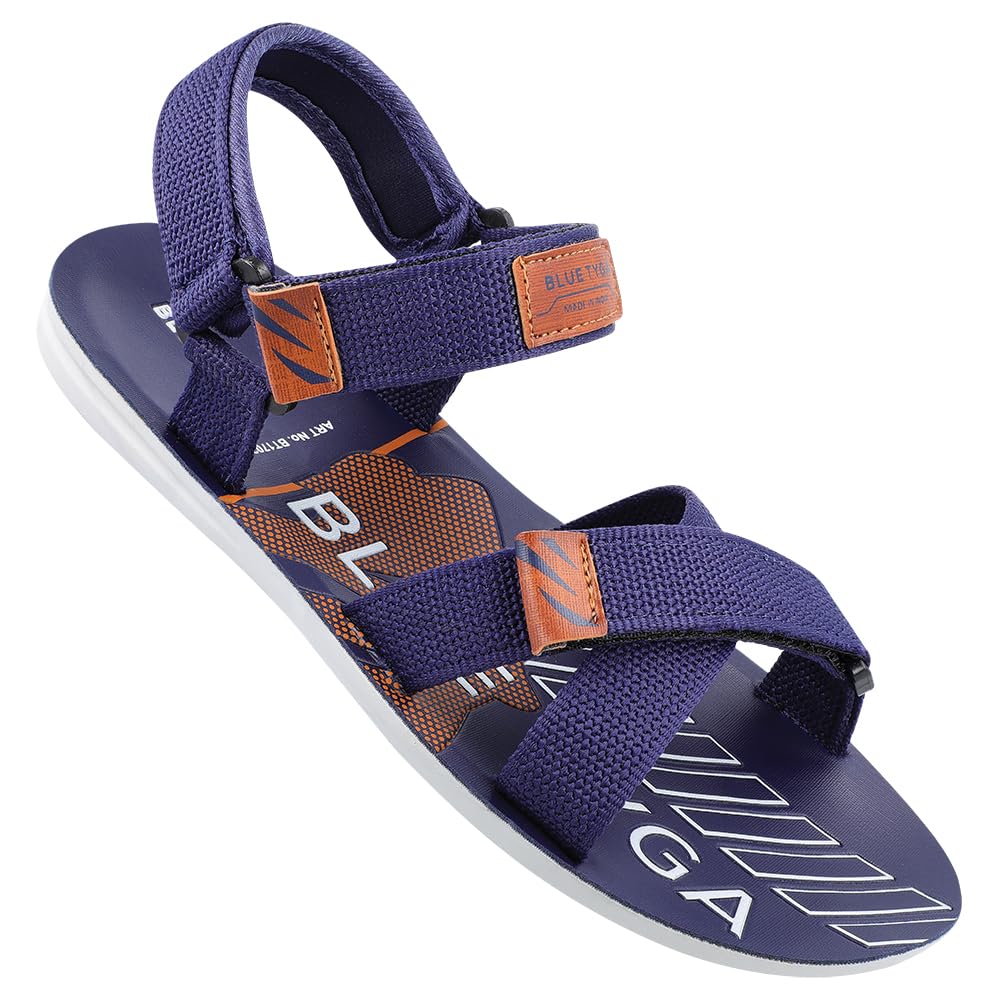 WALKAROO BLUE TYGA BT1702 Mens Casual Wear and Regular use Sandals - Blue (B0CMD62T6M) Amazon Price History, Amazon Price Tracker