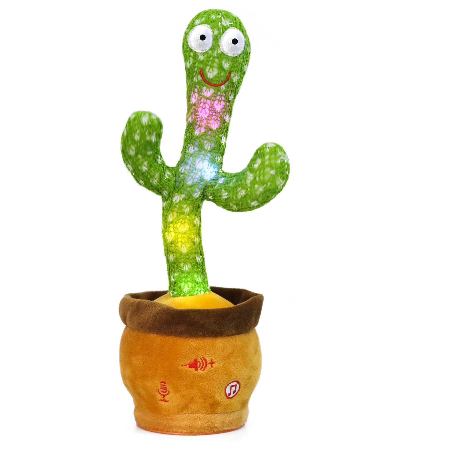Emoin Talking Cactus Toy, Interactive Toys Dancing Cactus Toy Mimicking Repeating What You Say, Toddler Infant Baby Toys Gifts for 6 7 8 9 10 Month Old Baby Toys for 1 2 3 Year Old Boy Girl — view 14