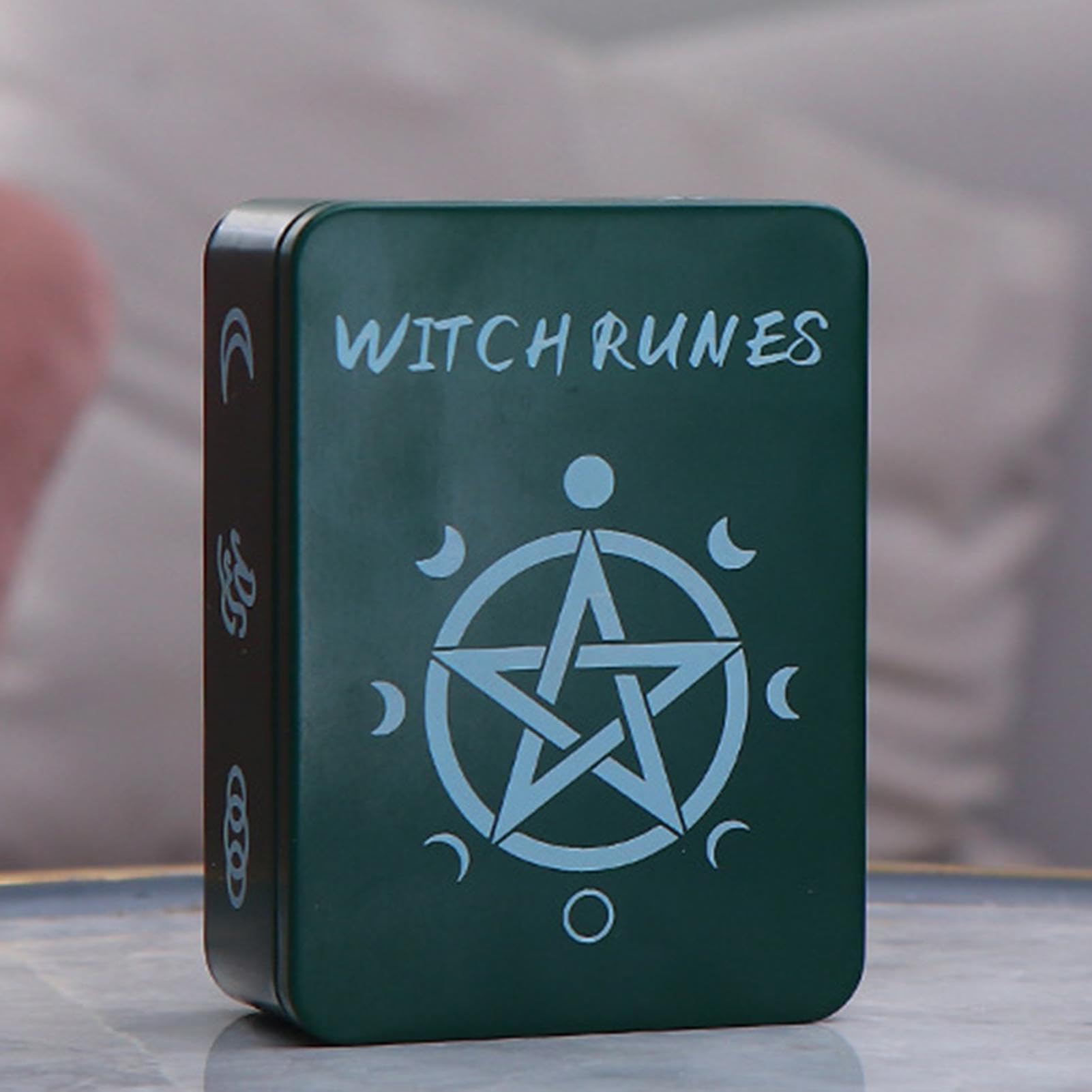 Amazon | 魔女ルーンセット | 木製ルーンストーンセット、ガイドブック