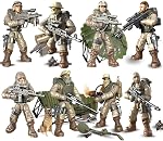 8 PCS Block City Policeman Action Mini-figures Accessoires d'armes militaires multiples SWAT Modèle Équipement militaire Figures Assemblage Construction Jouets Parti Favoris Cadeau pour les garçons