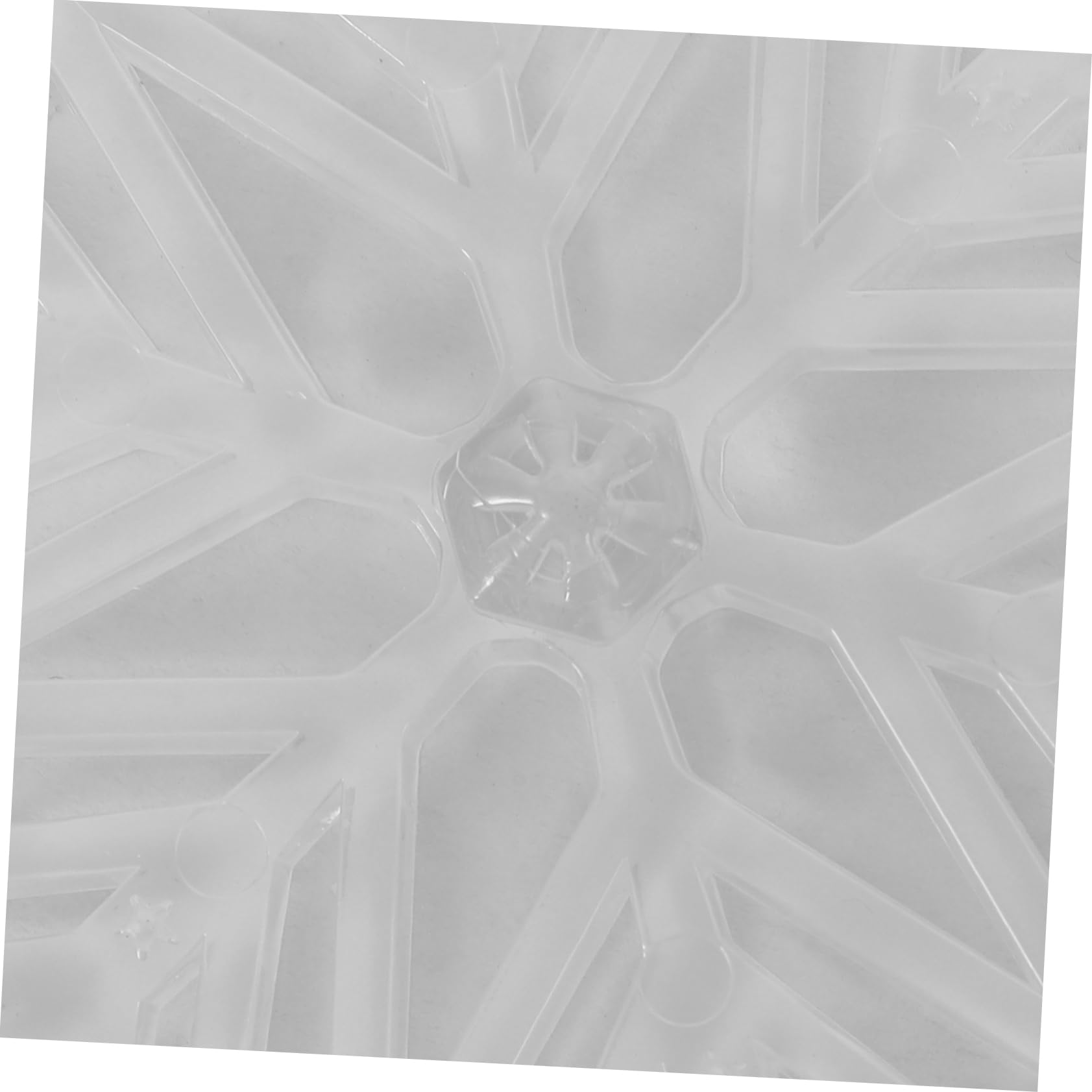 BESPORTBLE Outdoor Sports Snowboard - Sticker Single-Foot Skating Pad Strong Adhesive Fashionable Snowflake Design for Enhanced Safety and Stability Slopes Transparent Decal