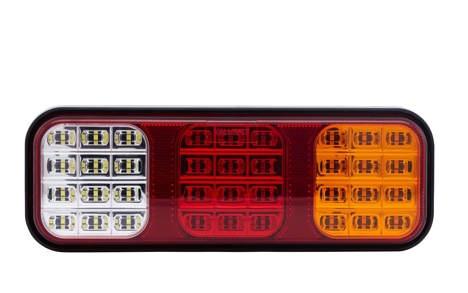 HELLA VALUEFIT Rückleuchte - LED - 24V / 12V - Anbau/geschraubt - ECE - Lichtscheibenfarbe: mehrfarbig - Stecker: Flachstecker - links/rechts - Menge: 1 - 2VP 357 018-001