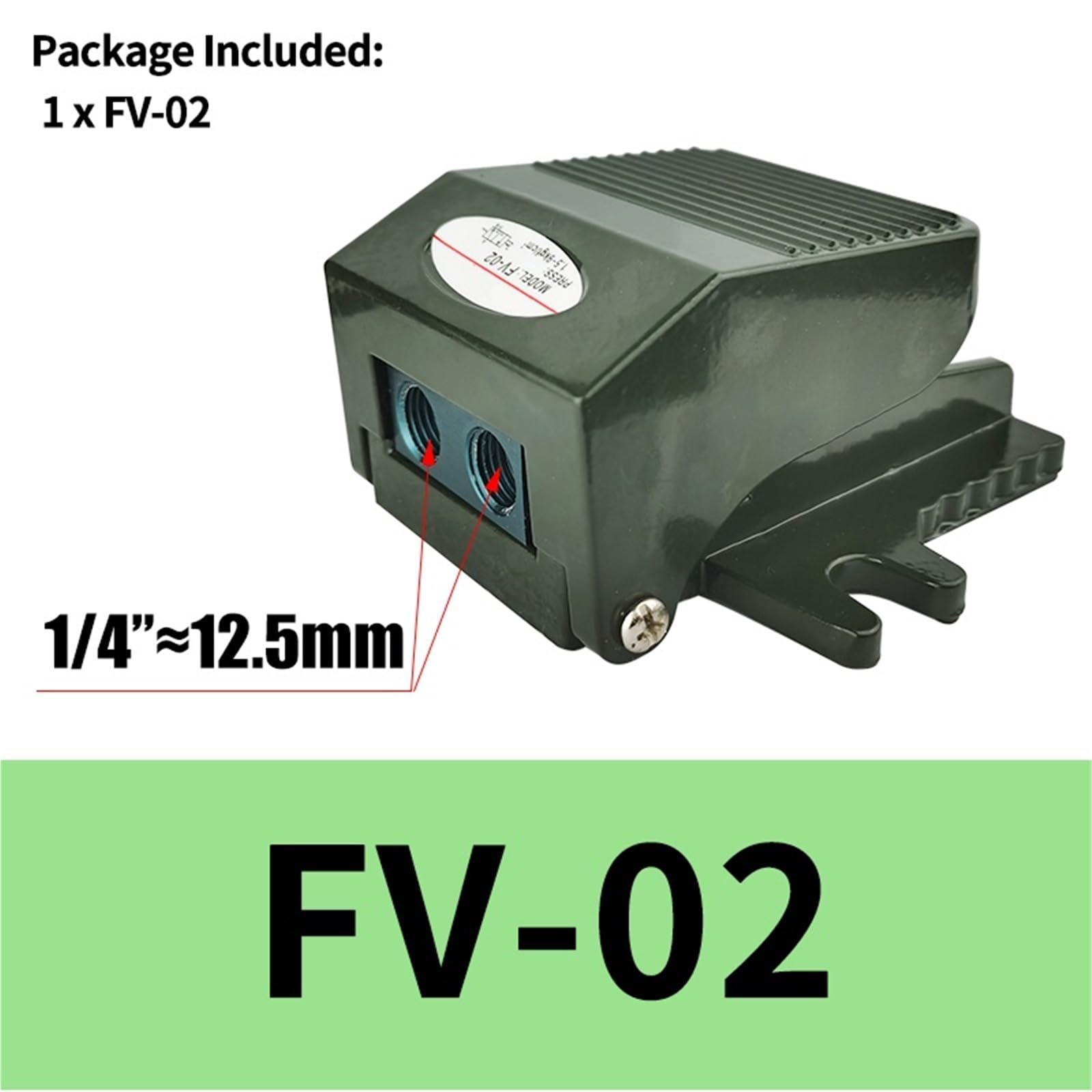 FV-02 Aluminiumlegierung 1/4"BSP Pedalventil-Fußschalter(Only Valve)